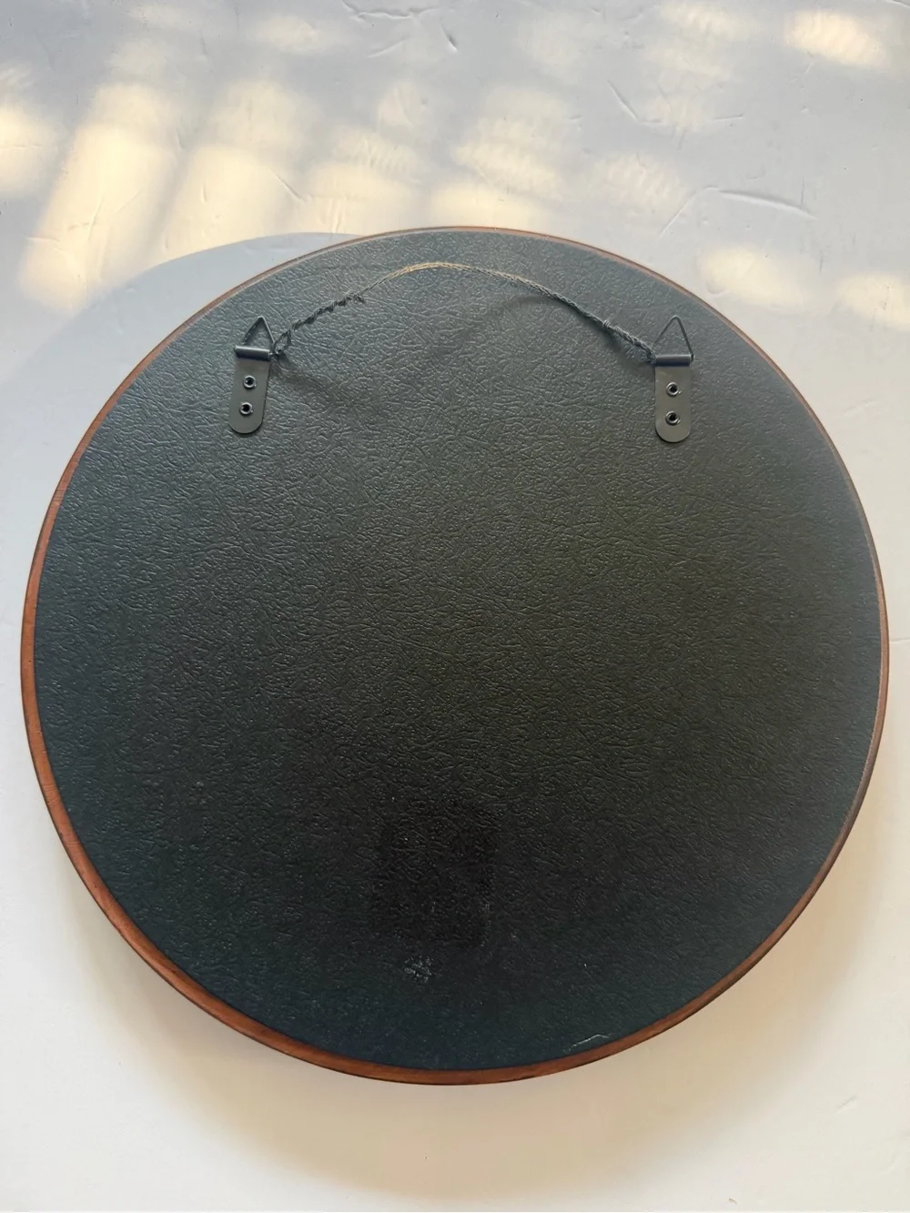 Round Beaded Accent Wall Mirror 11 3/4”